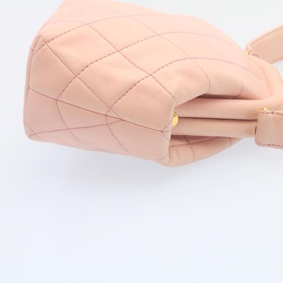 Chanel Matelassé Pink Leather Handbag (Pre-Owned) - Picture 7 of 12